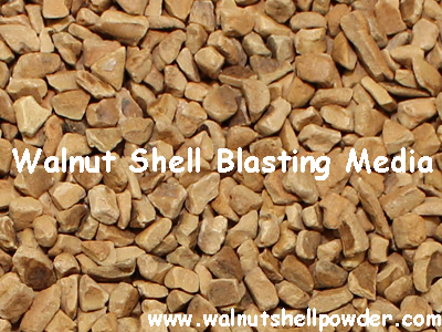 Walnut shell sandblasting abrasive. Used for deflashing, deburring and  finishing operations, filler and extender applications