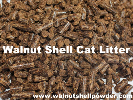 walnut shells cat litter clumping
